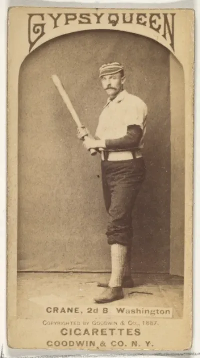 Samuel "Sam" Newhall Crane, 2nd Base, Washington Nationals, from the Old Judge series (N172) for Old Judge and Gypsy Queen Cigarettes