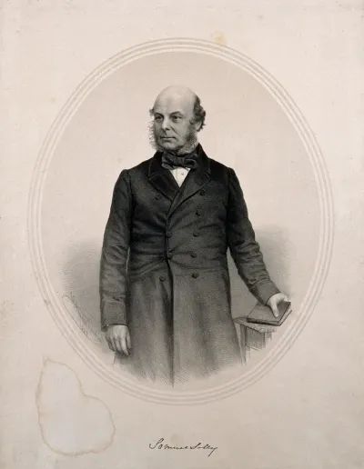 Samuel Solly. Lithograph by G. B. Black, 1863