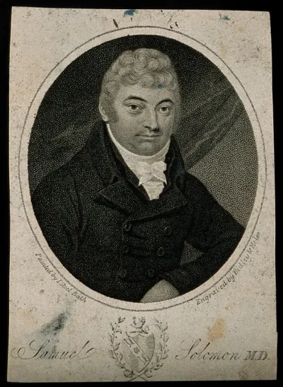 Samuel Solomon. Stipple engraving by W. Ridley and W. Holl after J. Steel