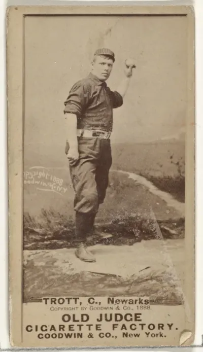 Samuel W. "Sam" Trott, Catcher, Newark, from the Old Judge series (N172) for Old Judge Cigarettes