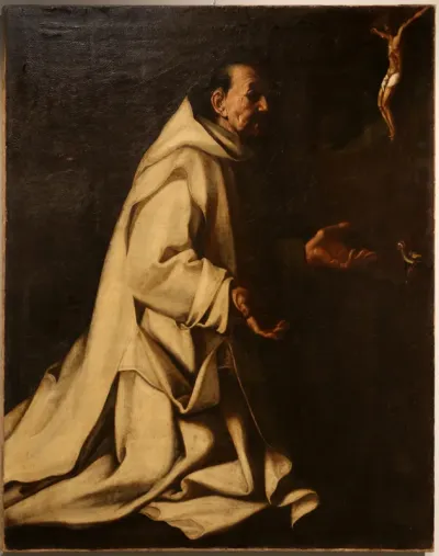 san bruno in adorazione del crocifisso
