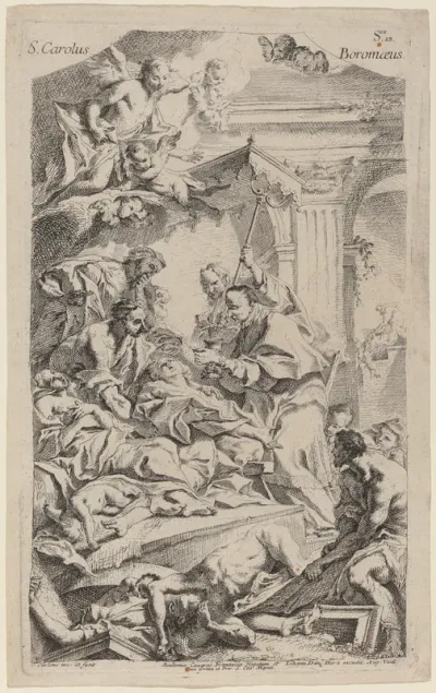 San Carlo Borromeo Giving Last Communion to Victims of the Plague