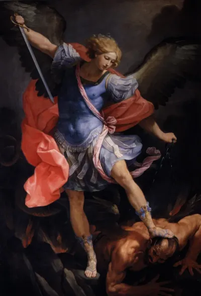 San Michele Arcangelo sconfigge Satana