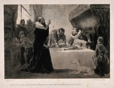 Sancho Panza (the squire of Don Quixote) , at a banquet, being starved for health reasons by his physician