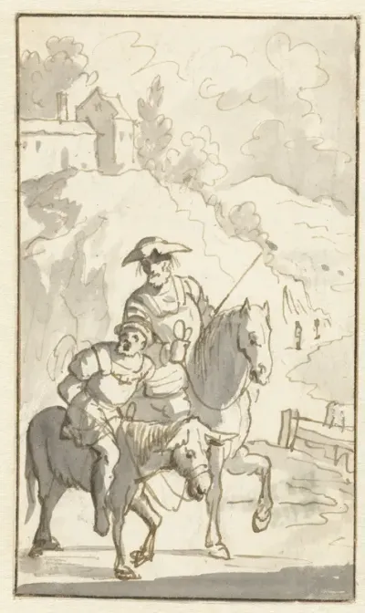 Sancho Panza wordt meegevoerd