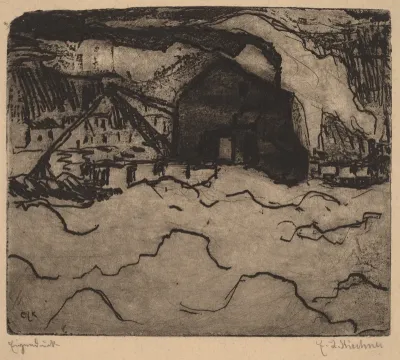 Sand Dredgers on the Elbe