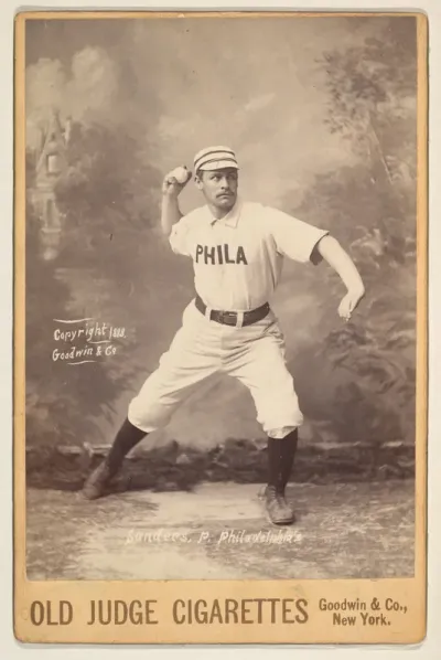 Sanders, Pitcher, Philadelphia, from the series Old Judge Cigarettes