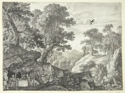 Sankt Paulus og Sankt Antonius ved indgangen til grotten