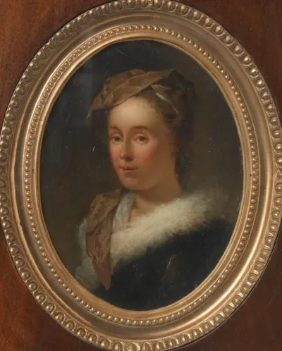 Sara Stiermans (1704-1757). Echtgenote van de schilder