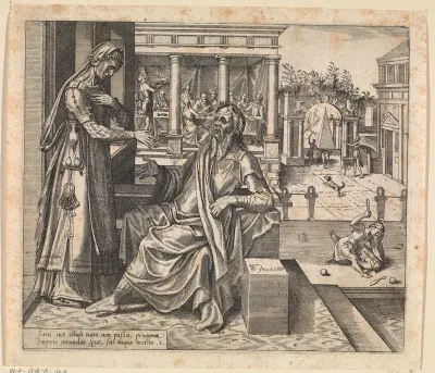 Sara vraagt Abraham om Hagar en Ismaël weg te sturen