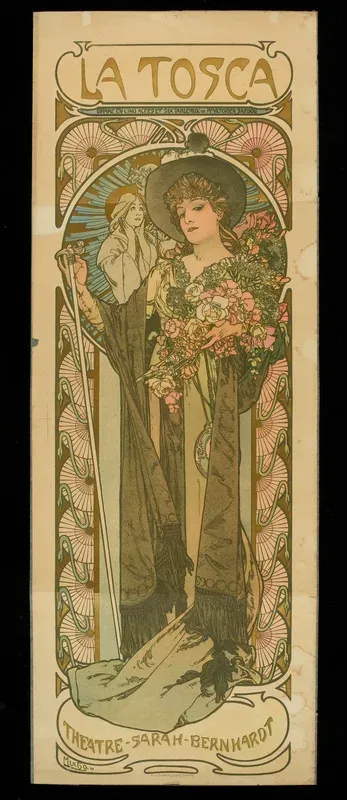 Sarah Bernhardt in the role of La Tosca