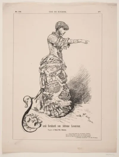 Sarah Bernhardt som Adrienne Lecouvreur