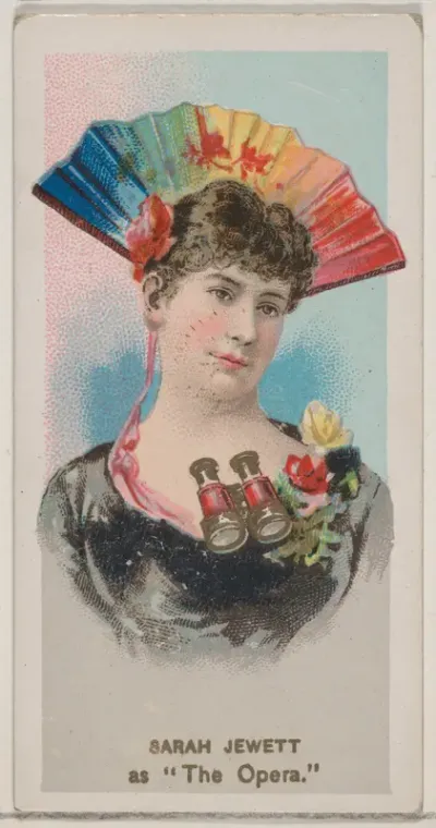 Sarah Jewett as "The Opera," from the series Fancy Dress Ball Costumes (N73) for Duke brand cigarettes