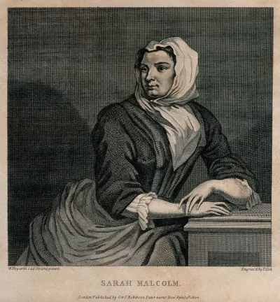 Sarah Malcolm in Newgate Prison shortly before her execution