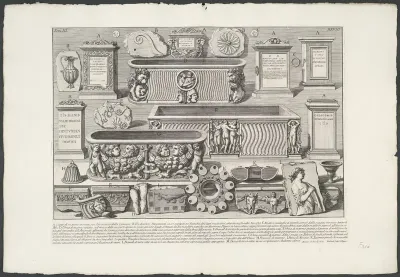 Sarcofagen en grafzuilen