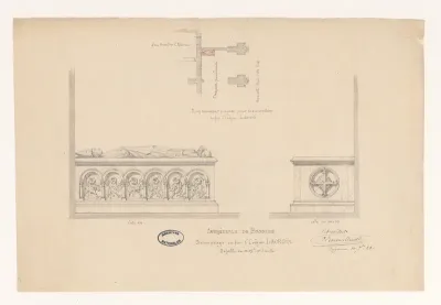 Sarcophage de l'évêque Lacroix dans la cathédrale de Bayonne