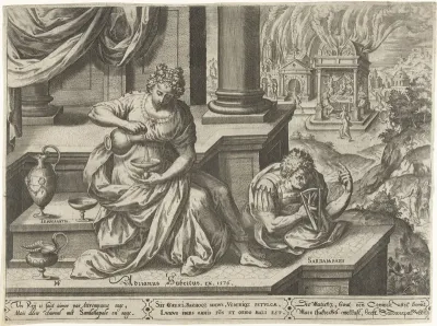 Sardanapalus en de matigheid (Temperantia)