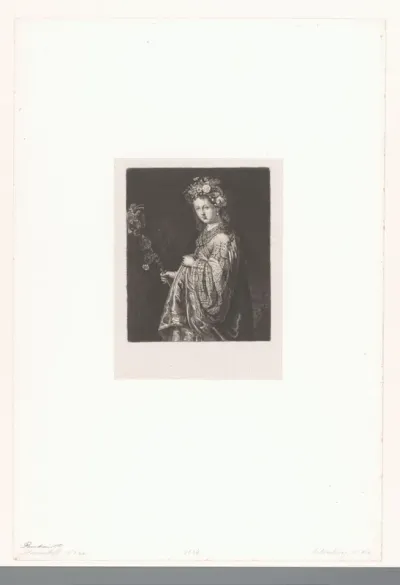 Saskia als Flora