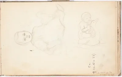 Sated Child, Child Riding a Bird