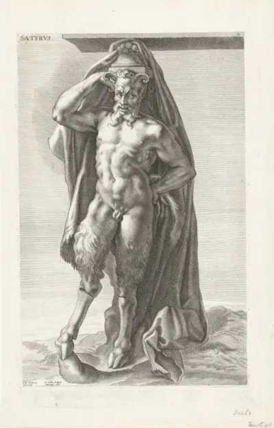 Sater als kariatide