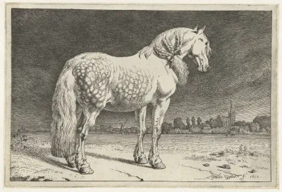 Sater, bacchante en kind rustend in een landschap