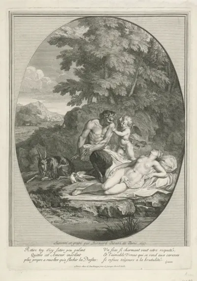 Sater besluipt de slapende Venus