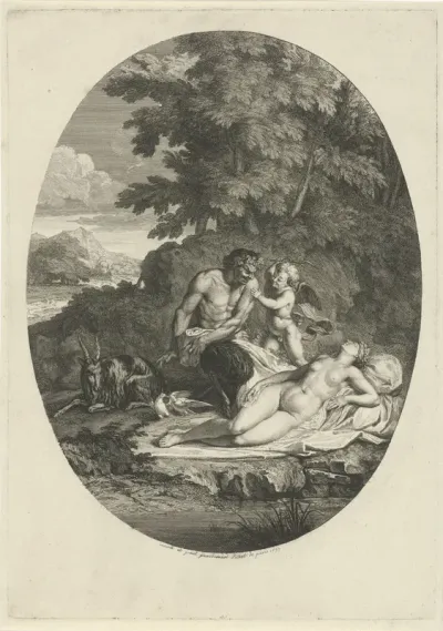 Sater besluipt de slapende Venus