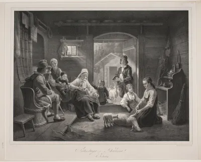 Säterstuga i Dalarne