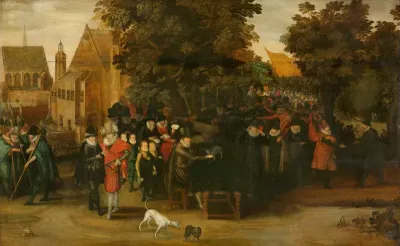 Satirische voorstelling op de Hollandse politiek omstreeks 1619