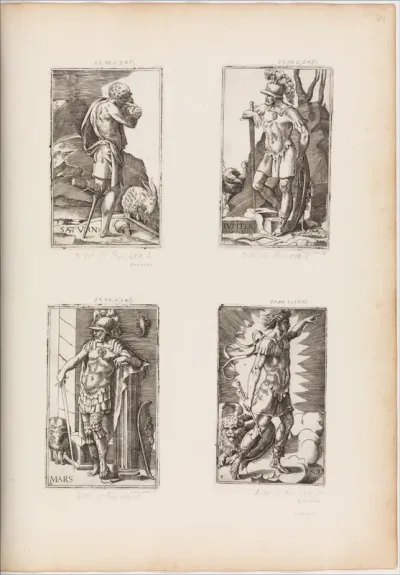 Saturn, from Planets, plate 1