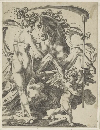Saturnus en de nimf Philyra