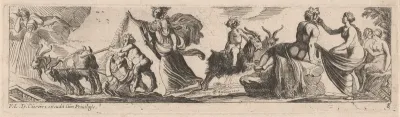 Satyr Driving a Pair of Goats
