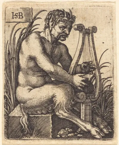 Satyr Playing the Lyre