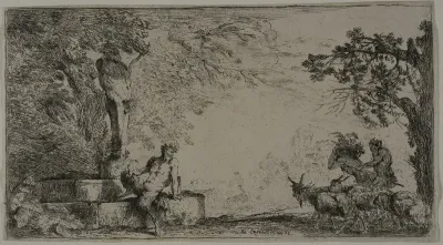 Satyr Resting beneath a Herm