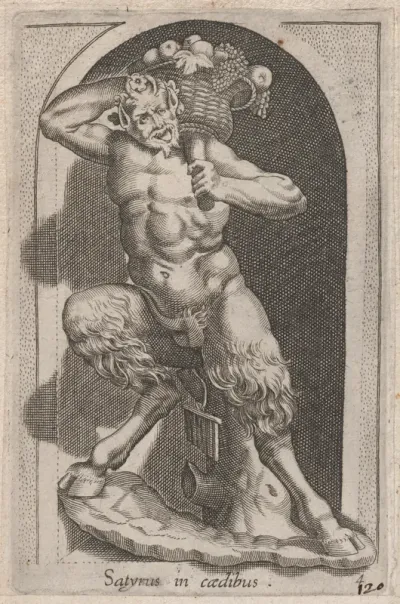 Satyr (Satyrus in caedibus), from "Speculum Romanae Magnificentiae"