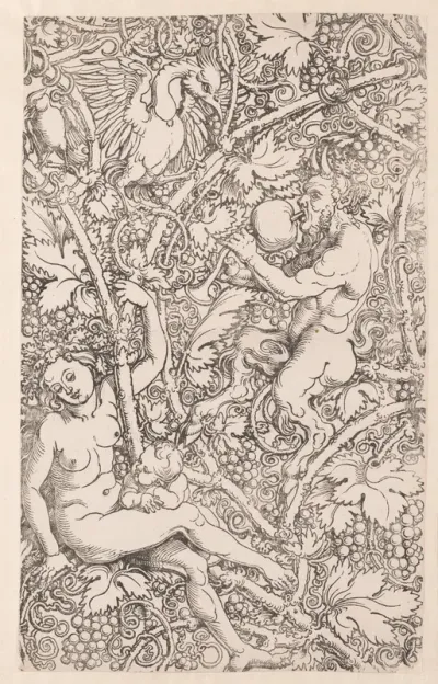 Satyrfamilie tussen wijnranken (deel 1)