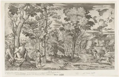 Satyrs in a Landscape (after Titian)