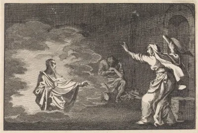 Saul bij de heks van Endor