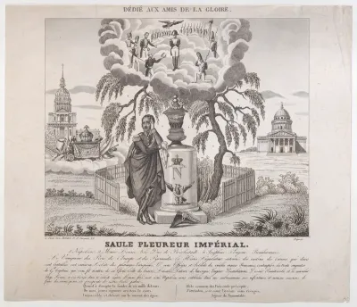 Saule Pleureur Imperiale with hidden silhouettes of Napoleon and his family