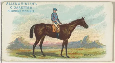 Saxony, from The World's Racers series (N32) for Allen & Ginter Cigarettes