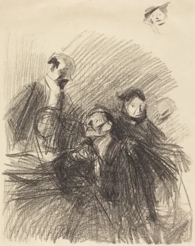 Scène d'audience (les deux avocats) (Scene of a Hearing (The Two Lawyers))