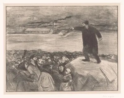Scène de grève
