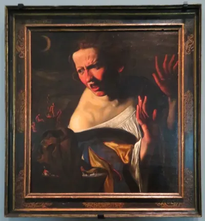 Scène de sorcellerie ou l'Apprentie sorcière