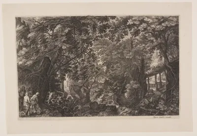 Scene Eight: A Forest with a Wooden Bridge, from Eight Scenes from Bohemia