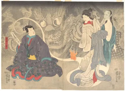 Scene from a Ghost Story: The Okazaki Cat Demon