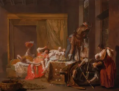 Scene from the Wedding of Messalina and Gaius Sillius