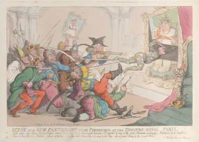 Scene in a New Pantomime to be Performed at the Theatre Royal Paris