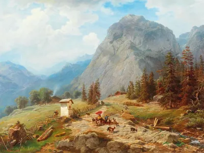 Scene in the French Alps