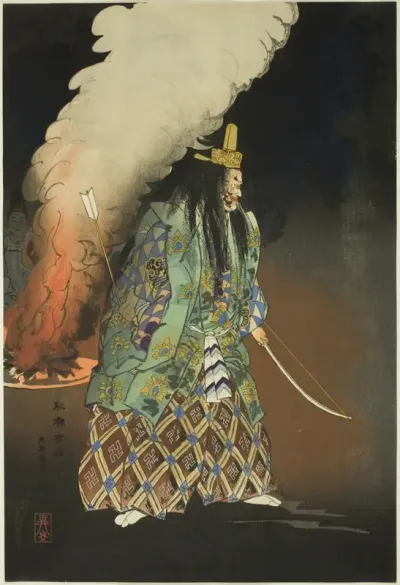 Scene of a No Drama: The Gold Charms, from the series "One Hundred No Dramas (Nogaku hyakuban)"