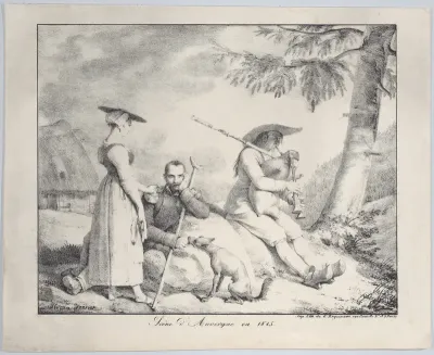 Scene of Auvergne in 1815